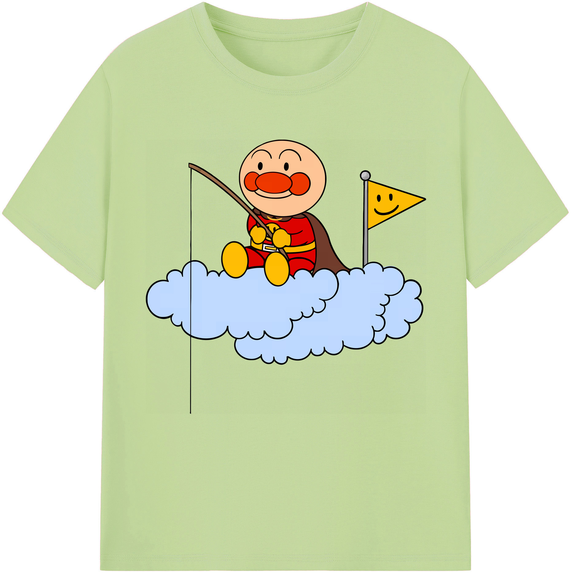 （画像用） アンパンマン Anpanman 綿100％半袖Tシャツ（フロントプリント）